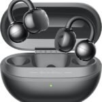 SOUNDPEATS POP Clip Open Ear Earbuds, Bluetooth 5.4 Clip-On Headphones, Lightweight Comfort, AI Call Noise Cancellation with Dual Connection, Immersive Audio Wireless Earbuds, 30H, IPX5, App Control