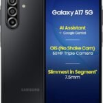 Samsung Galaxy A17 5G Black (8GB RAM / 256 GB Storage) Android Smartphone | 6x OS Upgrades, Large Display, 50MP OIS Camera | International Version
