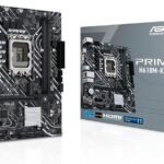 ASUS Prime H610M-K D4, LGA 1700, mATX Gaming Motherboard, DDR4, PCIe 4.0, M.2 slot, Realtek 1 Gb Ethernet, SATA 6 Gbps - Black